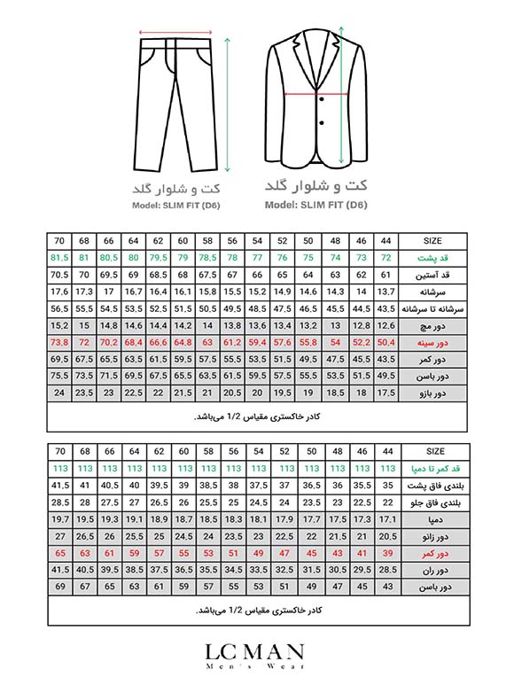 کت و شلوار و ژیله مردانه ال سی من   200