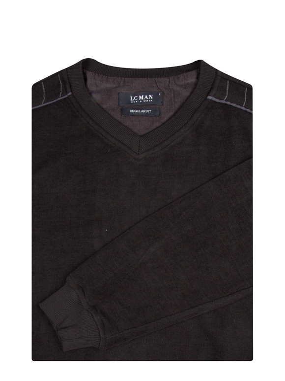 پلیور یقه هفت مشکی ال سی من 25