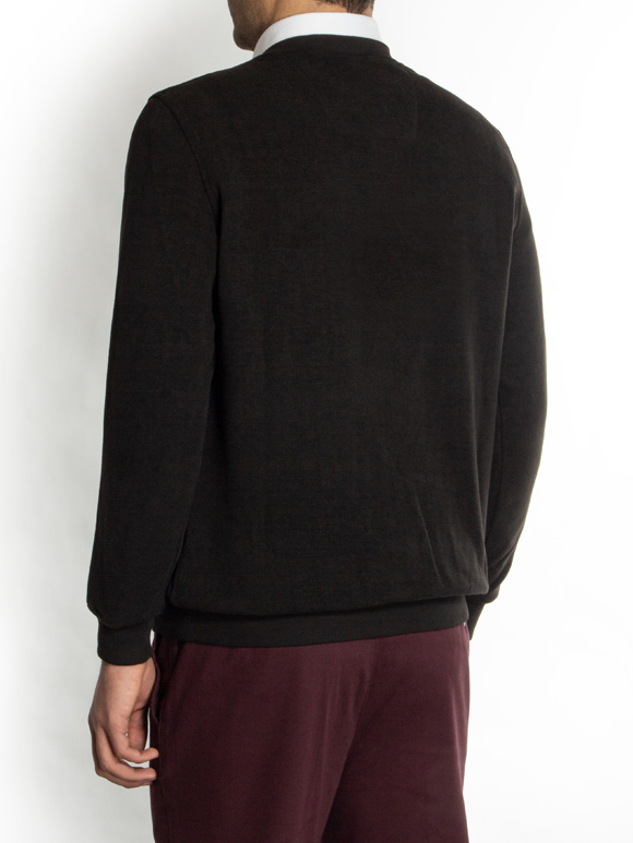 پلیور یقه هفت مشکی ال سی من 25