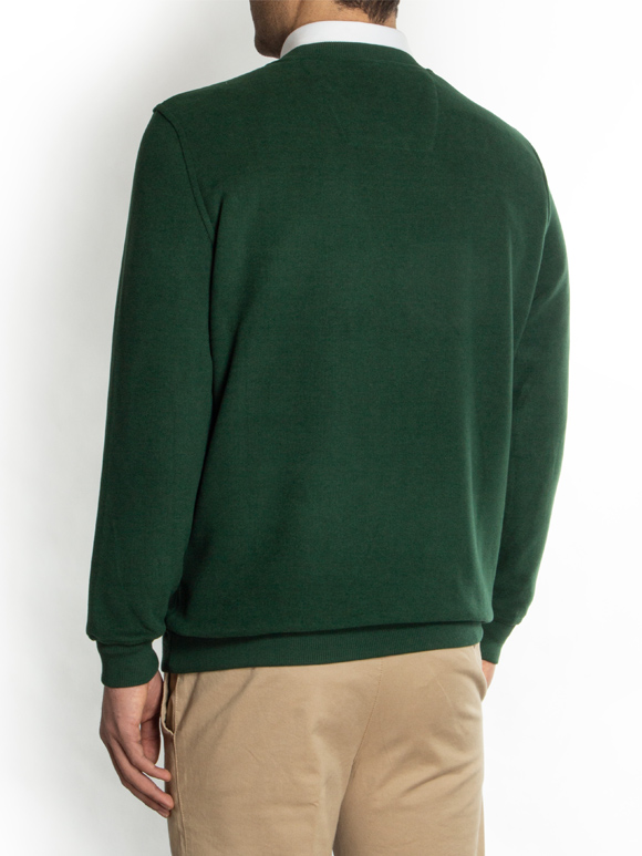 پلیور یقه هفت سبز ال سی من 25