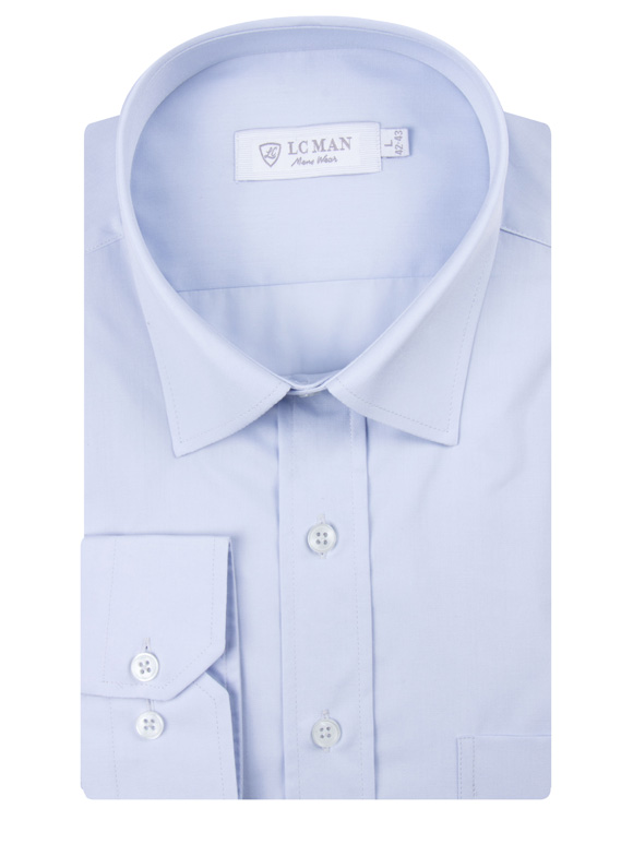 پیراهن مردانه  ساده آستین بلند ال سی من 1