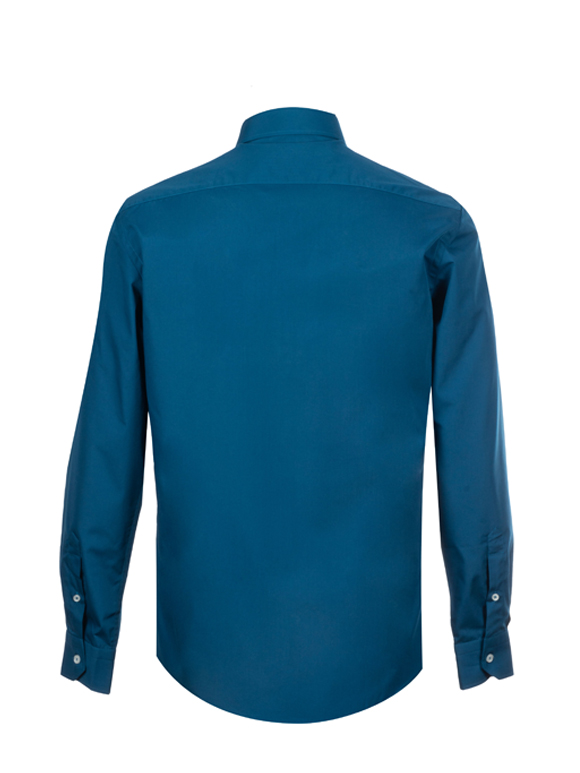 پیراهن مردانه سرمه ای آستین بلند ال سی من 10