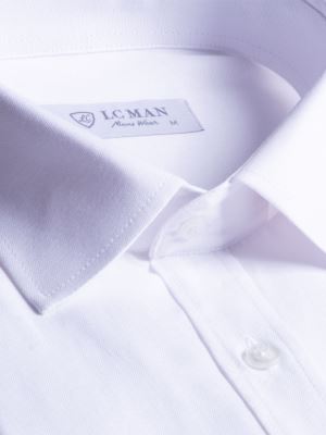 پیراهن مردانه سفید آستین بلند ال سی من 131