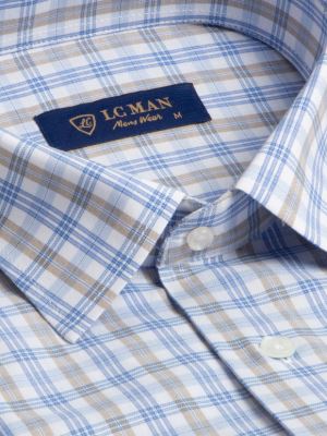 پیراهن چهارخانه آستین بلند مردانه 128