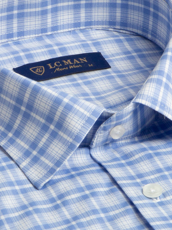 پیراهن چهارخانه مردانه آستین بلند 128