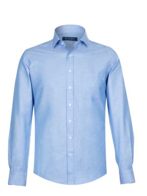 پیراهن آستین بلند مردانه آبی ال سی من 131