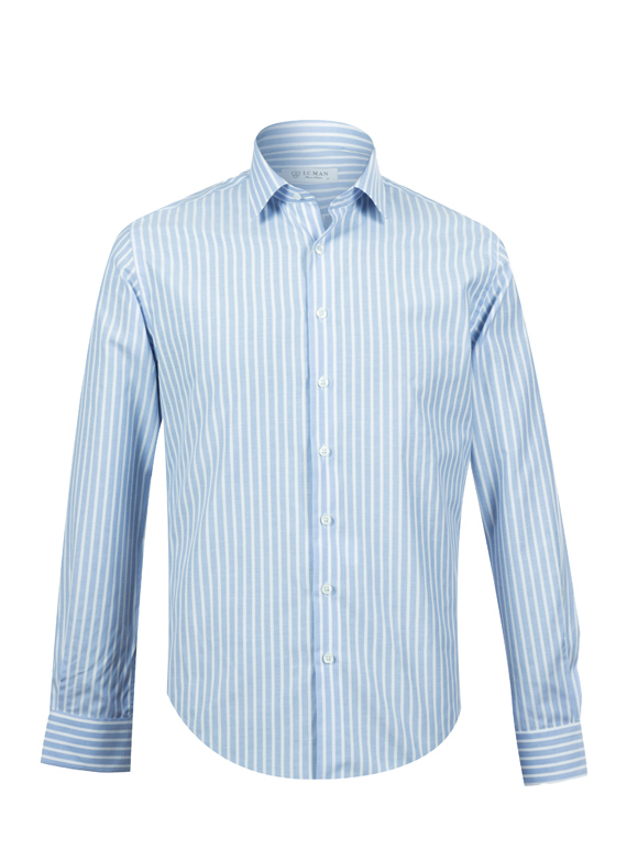 پیراهن مردانه راه راه آستین بلند ال سی من 145