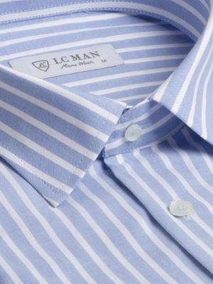 پیراهن مردانه راه راه آستین بلند ال سی من 145