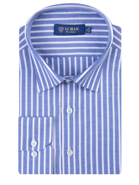 پیراهن مردانه آستین بلند راه راه ال سی من 145