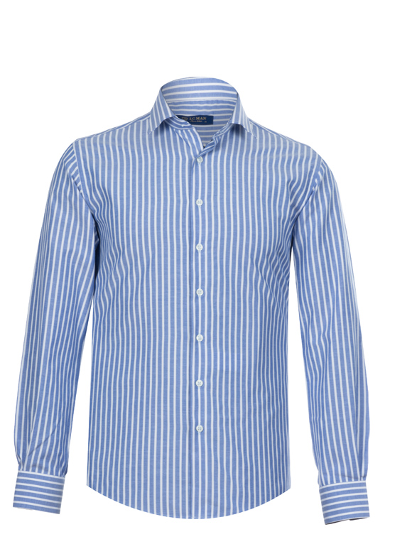 پیراهن مردانه آستین بلند راه راه ال سی من 145