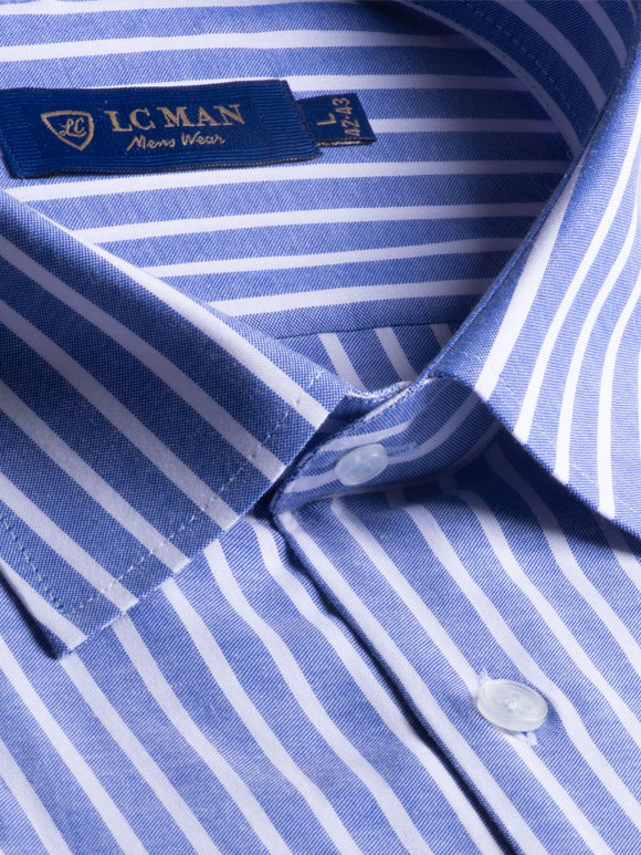 پیراهن مردانه آستین بلند راه راه ال سی من 145