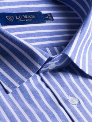 پیراهن مردانه آستین بلند راه راه ال سی من 145