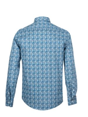 پیراهن آستین بلند مردانه طرح دار ال سی من 144