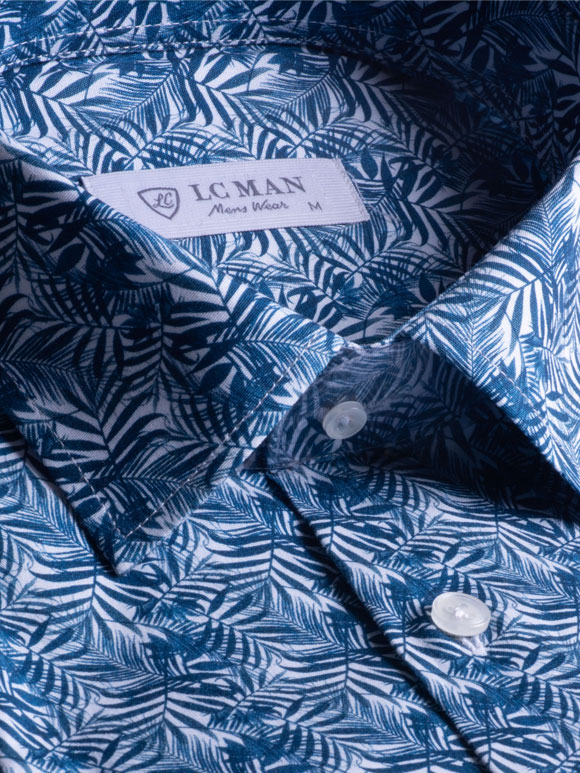 پیراهن آستین بلند مردانه طرح دار ال سی من 144