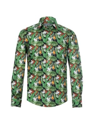 پیراهن مردانه هاوایی آستین بلند ال سی من 147