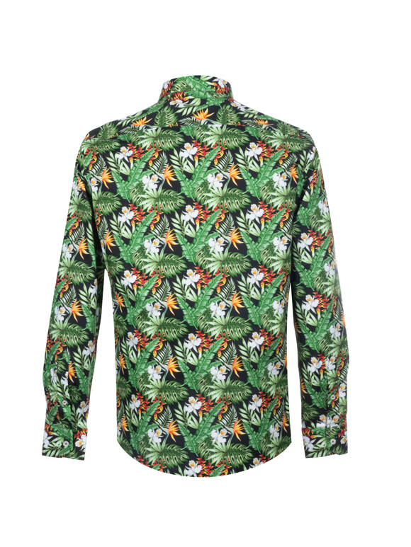 پیراهن مردانه هاوایی آستین بلند ال سی من 147