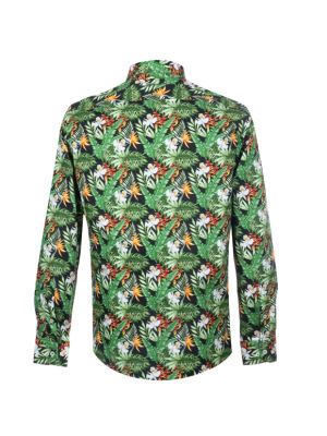 پیراهن مردانه هاوایی آستین بلند ال سی من 147