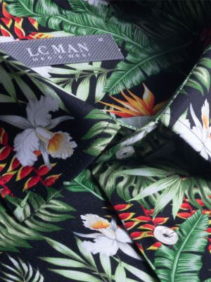 پیراهن مردانه هاوایی آستین بلند ال سی من 147