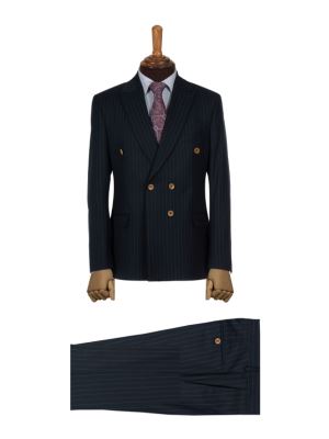 کت و شلوار مردانه راه راه ال سی من  197