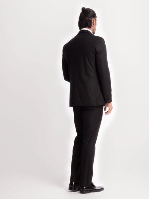 کت و شلوار و ژیله مشکی ال سی من 
