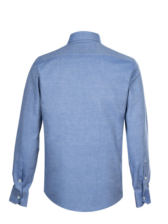 پیراهن مردانه آستین بلند سرمه ای ال سی من 096