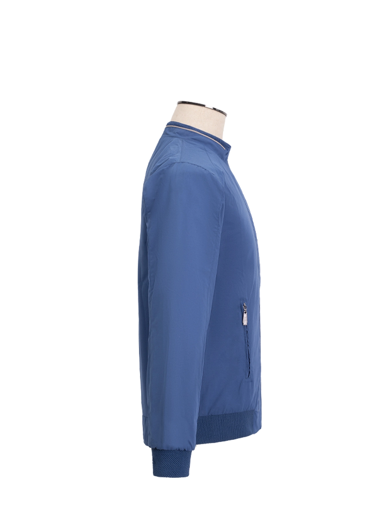 کاپشن بهاره دو رو آبی کرم 14