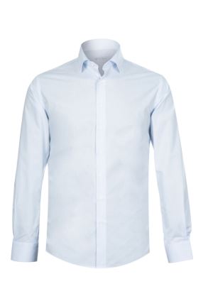 پیراهن مردانه آبی آستین بلند ال سی من 146