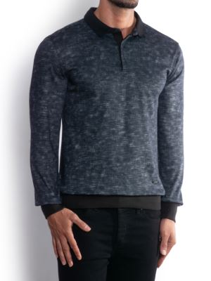 پولوشرت یقه شکاری سلانیک سرمه ای ال سی من 3