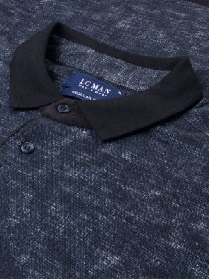 پولوشرت یقه شکاری سلانیک سرمه ای ال سی من 3