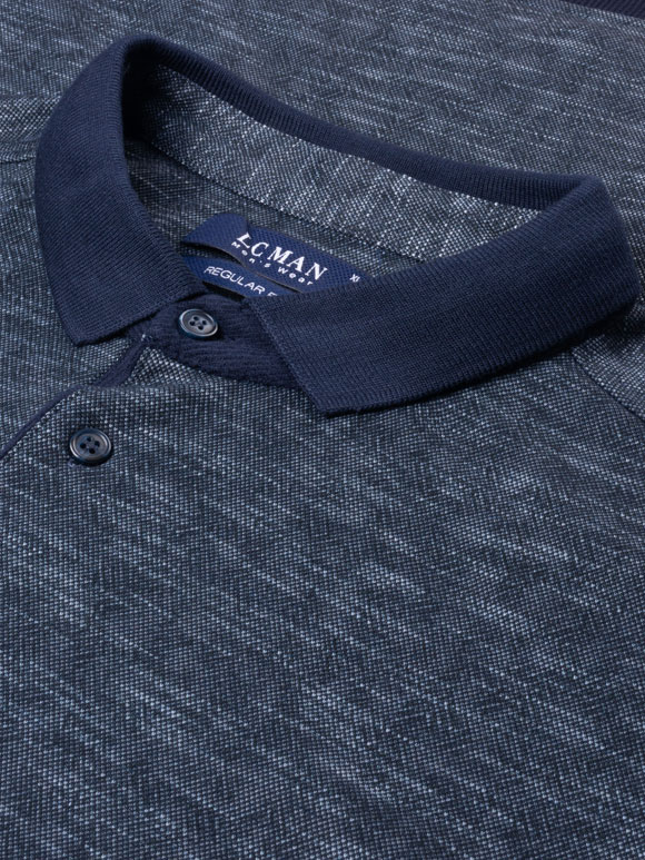 پولوشرت یقه شکاری سرمه ای ال سی من 1