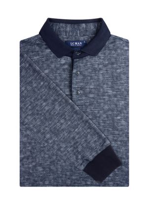 پولوشرت سلانیک یقه شکاری سرمه ای  ال سی من 5