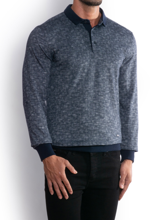 پولوشرت سلانیک یقه شکاری سرمه ای  ال سی من 5