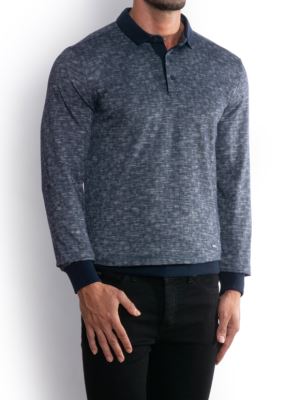 پولوشرت سلانیک یقه شکاری سرمه ای  ال سی من 5