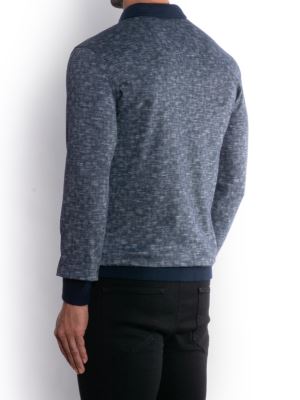 پولوشرت سلانیک یقه شکاری سرمه ای  ال سی من 5