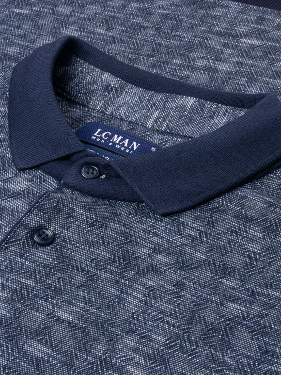 پولوشرت سلانیک یقه شکاری سرمه ای  ال سی من 5