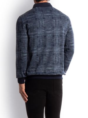 پولوشرت یقه شکاری آبی ال سی من 1