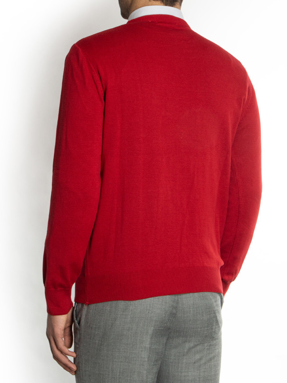 پلیور بافت یقه گرد ساده