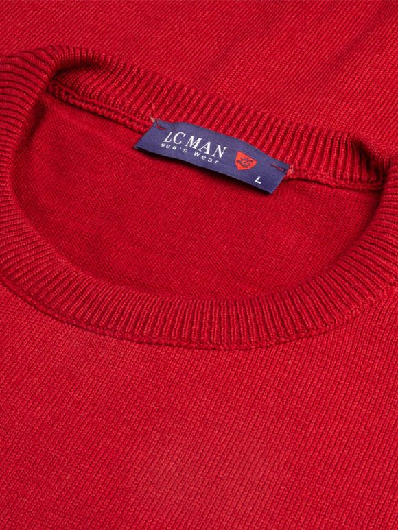 پلیور بافت یقه گرد ساده