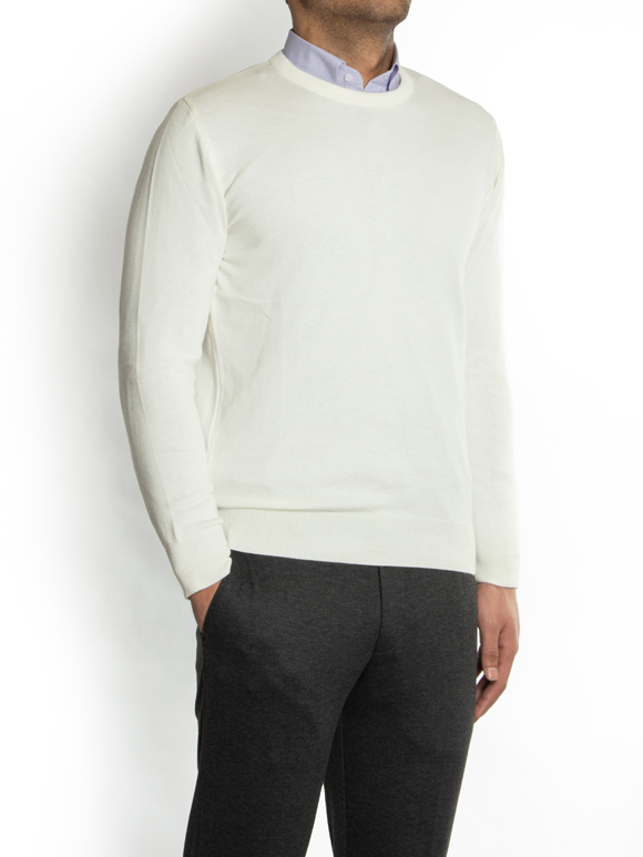 پلیور بافت یقه گرد ساده