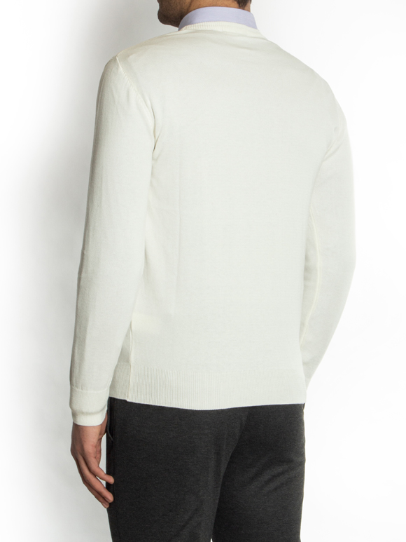 پلیور بافت یقه گرد ساده