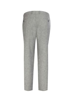 شلوار کتان طوسی ال سی من 