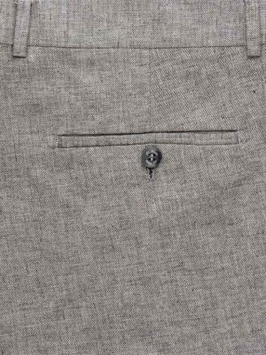 شلوار کتان طوسی ال سی من 