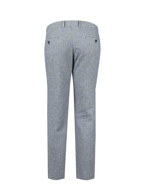 شلوار کتان طوسی راه راه ال سی من