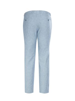 شلوار کتان راه راه ال سی من 192