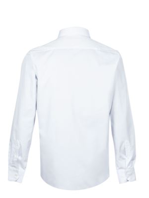 پیراهن مردانه سفید آستین بلند ال سی من 161