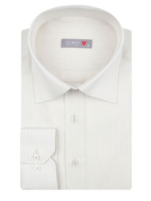 پیراهن کرم راه راه آستین بلند ال سی من 57