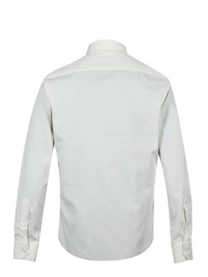 پیراهن کرم راه راه آستین بلند ال سی من 57