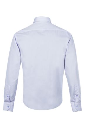 پیراهن راه راه آبی روشن آستین بلند ال سی من 57