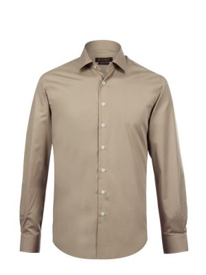 پیراهن مردانه ساده آستین بلند ال سی من 159