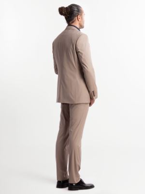 کت و شلوار و ژیله کرم مردانه ال سی من 
